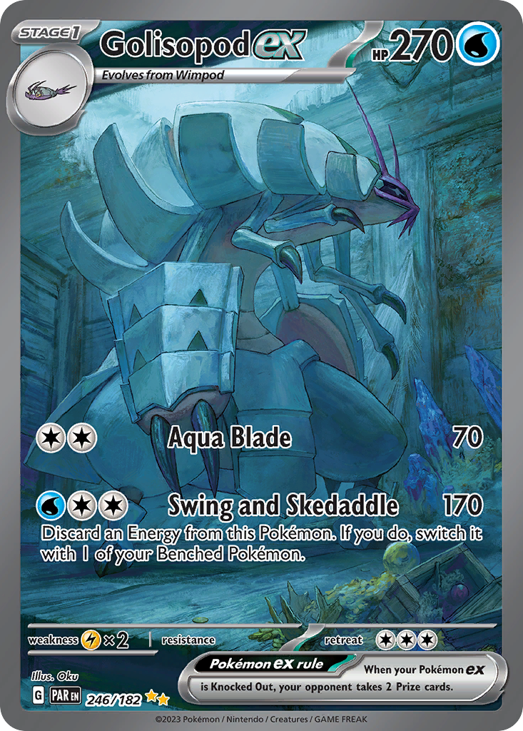 Golisopod ex 246/182 - Special Illustration Rare - Paradox Rift - Near Mint Pokemon Card