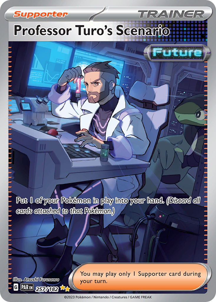 Professor Turo's Scenario 257/182 - Special Illustration Rare - Paradox Rift - Near Mint Pokemon Card