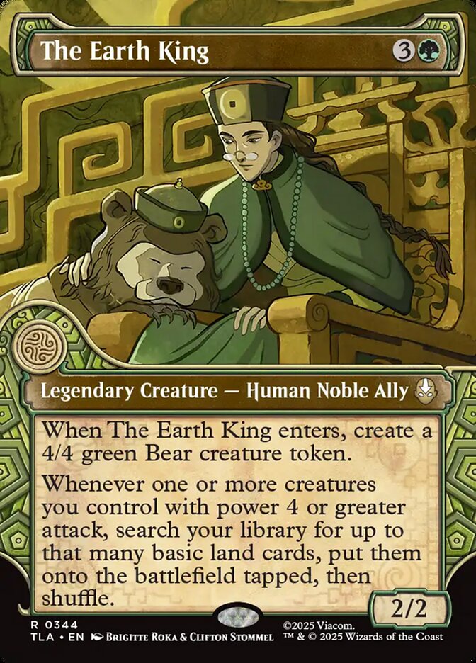 The Earth King TLA-344 - Extended Art - Avatar: The Last Airbender - Near Mint Magic: The Gathering Card