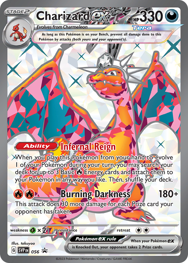 Charizard Ex SVP056 - Pokemon Promo - Near Mint Pokemon Card