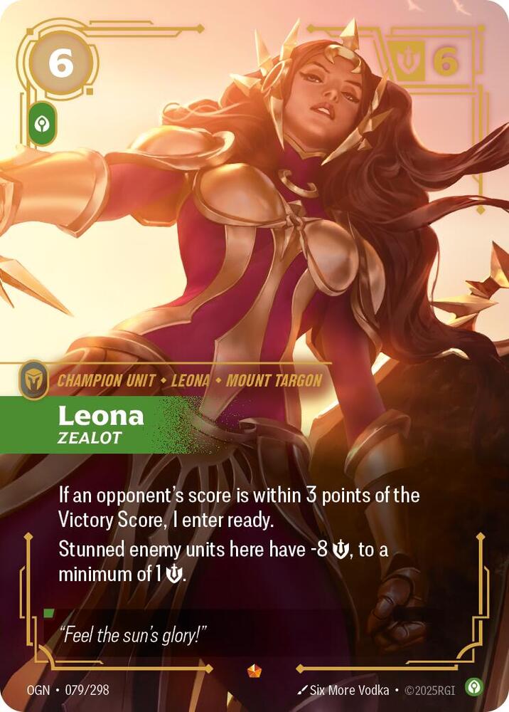 Leona, Zealot OGN-079 - Epic - Origins - Near Mint Riftbound Card