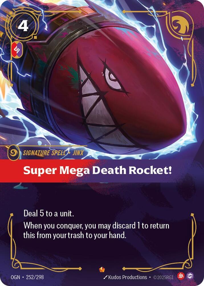 Super Mega Death Rocket! OGN-252 - Epic - Origins - Near Mint Riftbound Card