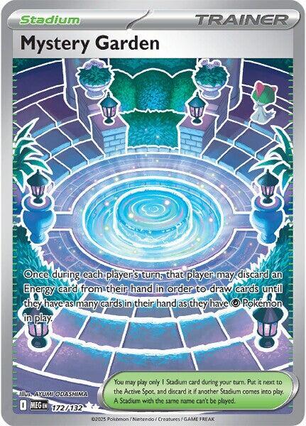 Mystery Garden 172/132 - Full Art - Mega Evolution - Near Mint Pokemon Card