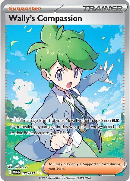 Wally’s Compassion 176/132 - Full Art - Mega Evolution - Near Mint Pokemon Card