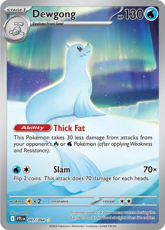 Dewgong 097/094 - Illustration Rare - Phantasmal Flames - Near Mint Pokemon Card