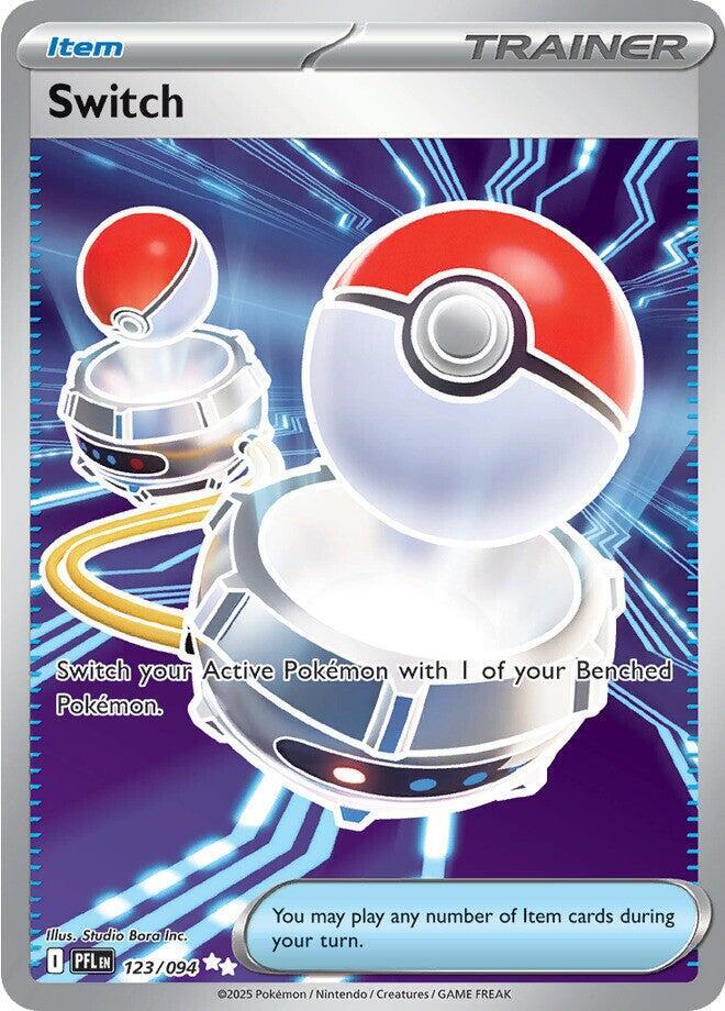 Switch 123/094 - Full Art - Phantasmal Flames - Near Mint Pokemon Card