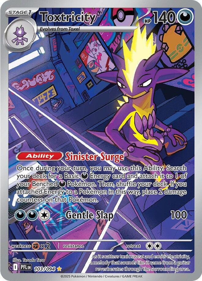 Toxtricity 103/094 - Illustration Rare - Phantasmal Flames - Near Mint Pokemon Card
