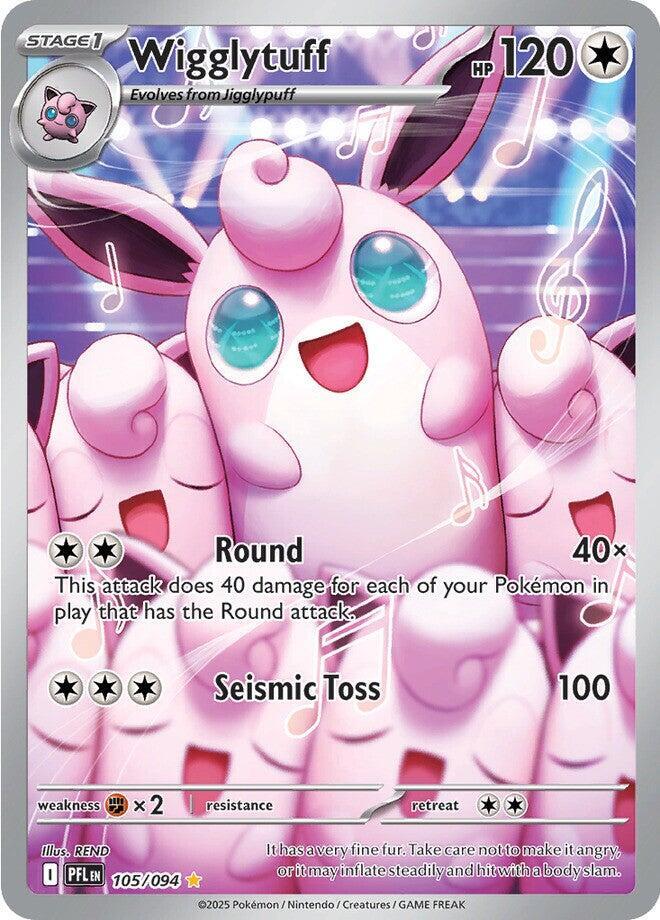 Wigglytuff 105/094 - Illustration Rare - Phantasmal Flames - Near Mint Pokemon Card