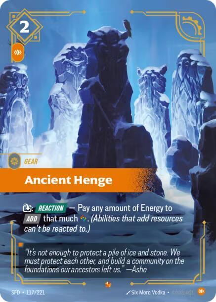 Ancient Henge SFD-117 - Epic - Spiritforged - Near Mint Riftbound Card