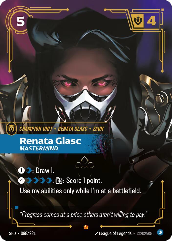 Renata Glasc, Mastermind SFD-088 - Epic - Spiritforged - Near Mint Riftbound Card