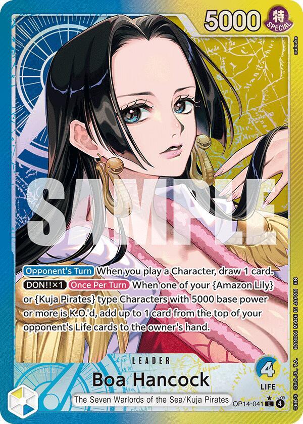 Boa Hancock (Leader) OP14-041 L AA - Leader Alternate Art - The Azure Sea's Seven - Near Mint One Piece Card
