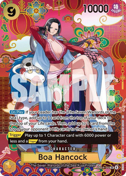 Boa Hancock (SP) OP14-112 SP - Special Parallel - The Azure Sea's Seven - Near Mint One Piece Card