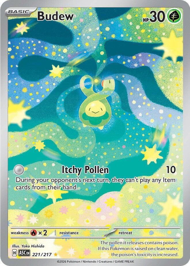 Budew 221/217 - Illustration Rare - Ascended Heroes - Near Mint Pokemon Card