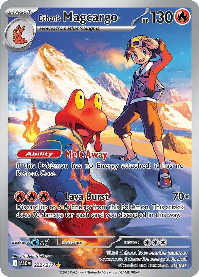 Ethan's Magcargo 222/217 - Illustration Rare - Ascended Heroes - Near Mint Pokemon Card