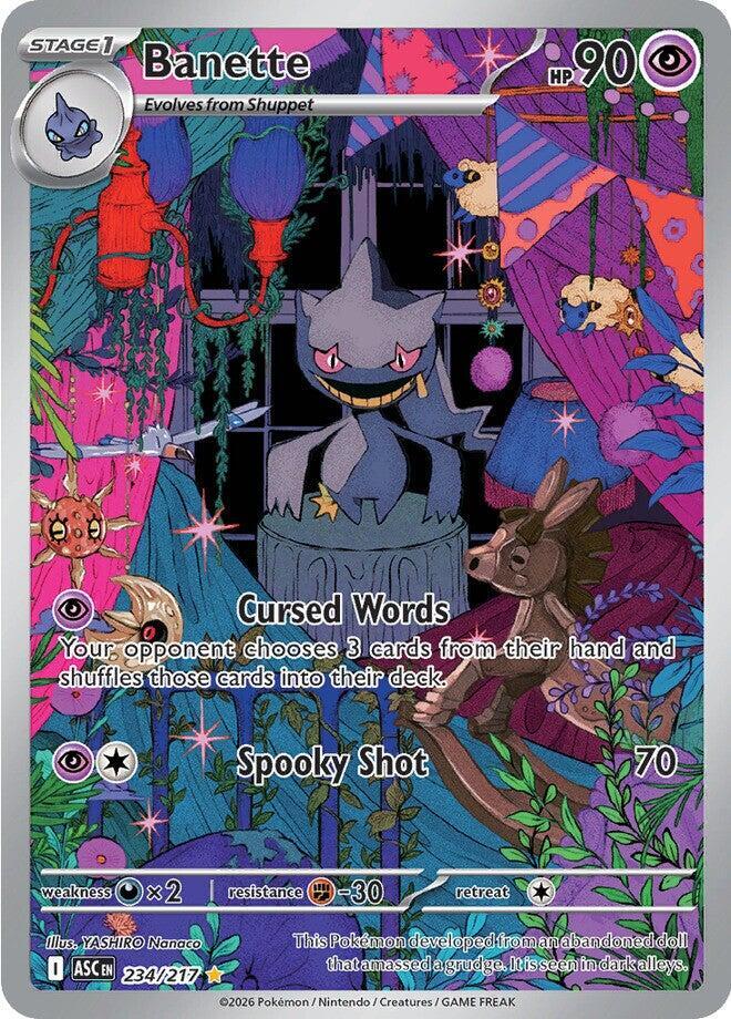 Banette 234/217 - Illustration Rare - Ascended Heroes - Near Mint Pokemon Card
