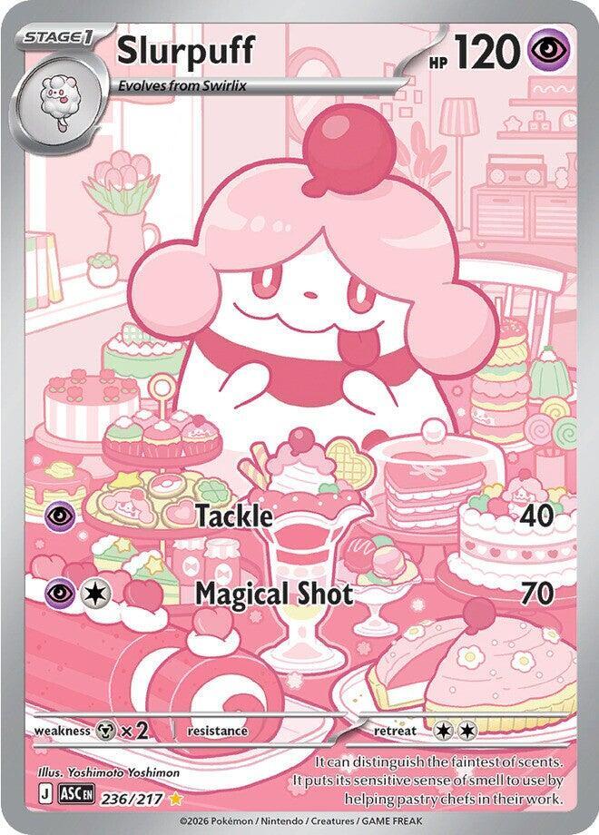 Slurpuff 236/217 - Illustration Rare - Ascended Heroes - Near Mint Pokemon Card