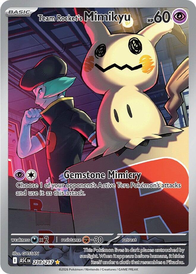 Team Rocket's Mimikyu 238/217 - Illustration Rare - Ascended Heroes - Near Mint Pokemon Card