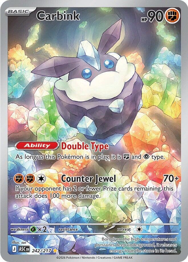 Carbink 242/217 - Illustration Rare - Ascended Heroes - Near Mint Pokemon Card