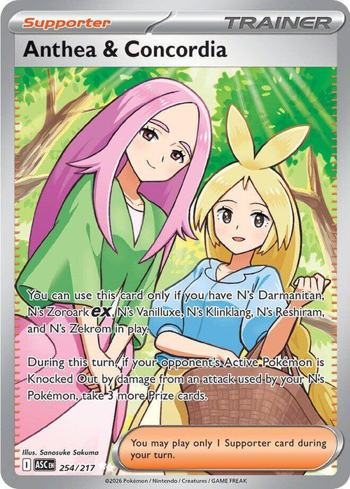 Anthea & Concordia 254/217 - Full Art - Ascended Heroes - Near Mint Pokemon Card