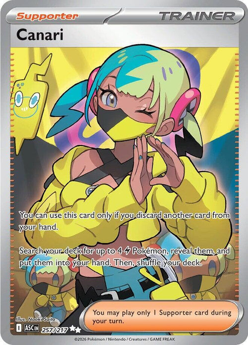 Canari 257/217 - Full Art - Ascended Heroes - Near Mint Pokemon Card