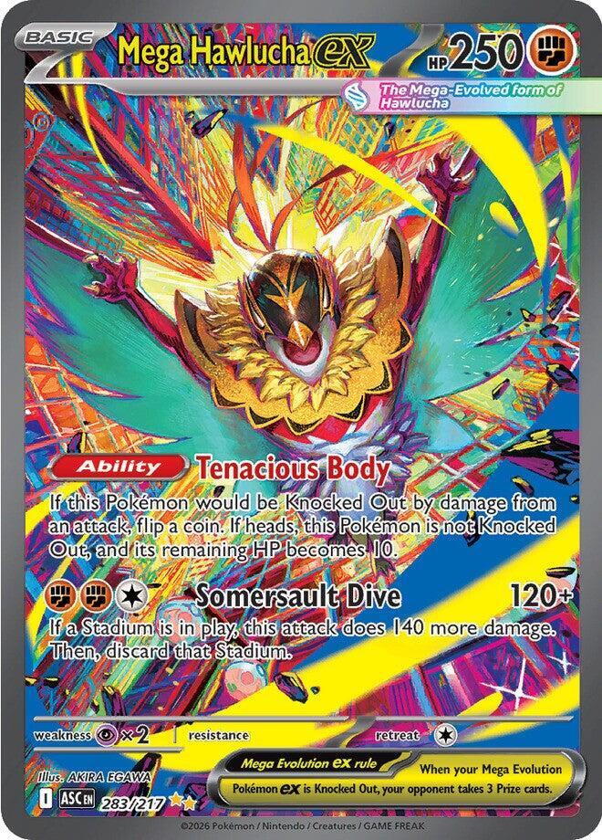 Mega Hawlucha ex 283/217 - Special Illustration Rare - Ascended Heroes - Near Mint Pokemon Card