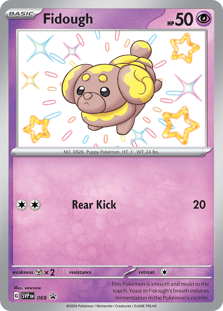 Fidough SVP069 - Pokemon Promo - Near Mint Pokemon Card