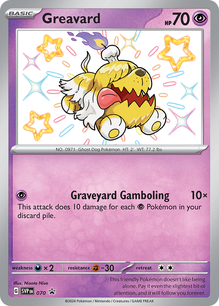 Greavard SVP070 - Pokemon Promo - Near Mint Pokemon Card