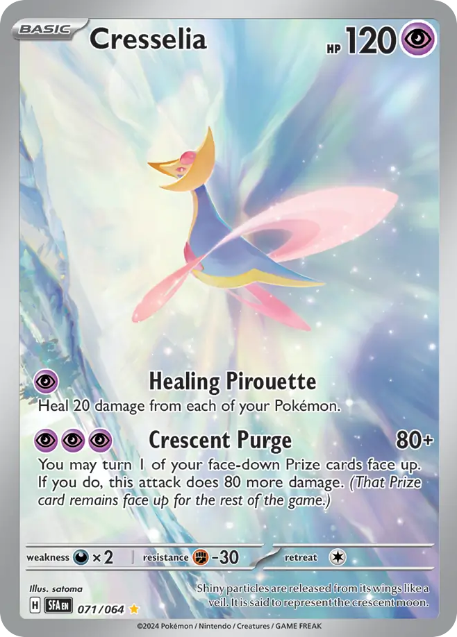 Cresselia 071/064 - Illustration Rare - Shrouded Fable - Near Mint Pokemon Card