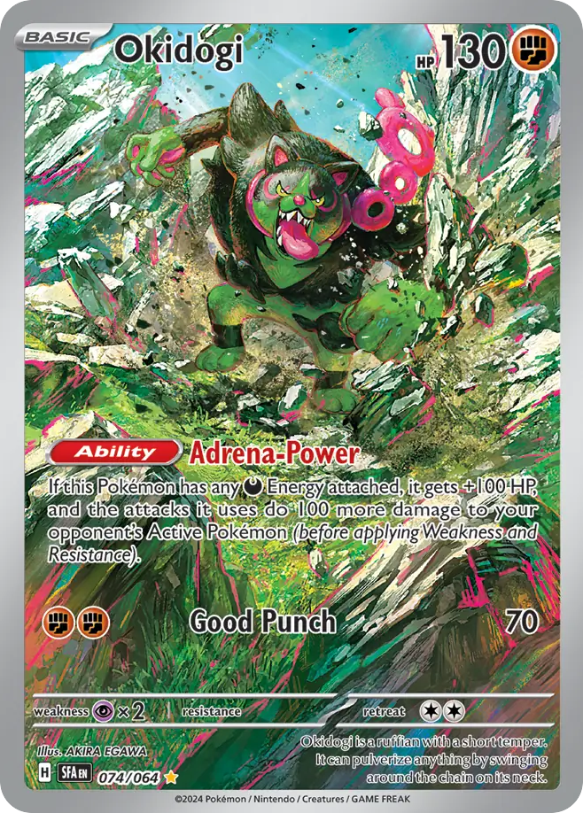 Okidogi 074/064 - Illustration Rare - Shrouded Fable - Near Mint Pokemon Card