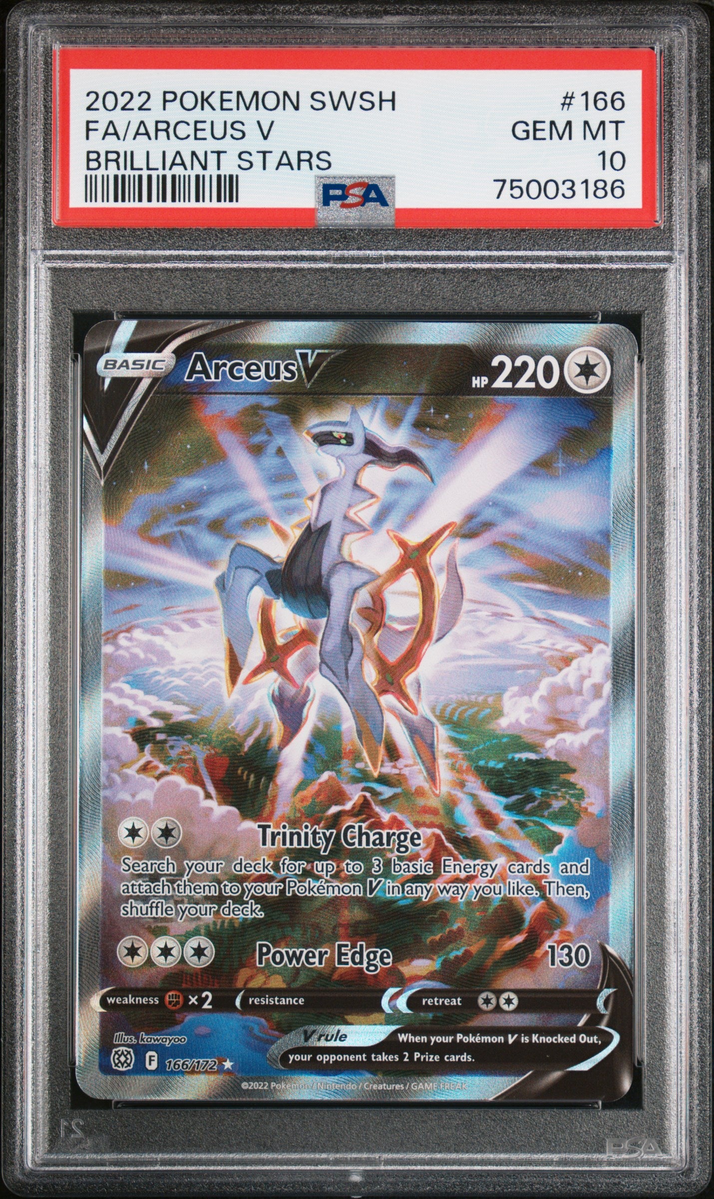Arceus V PSA 10 Front - Brilliant Stars