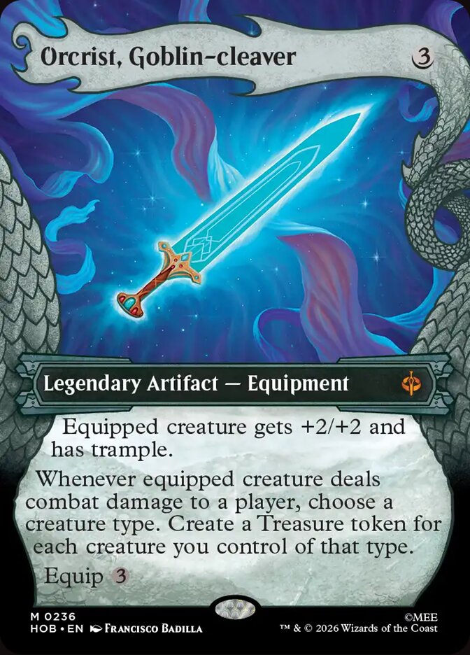 Orcrist, Goblin-Cleaver HOB-236 - Showcase - The Hobbit - Near Mint Magic: The Gathering Card