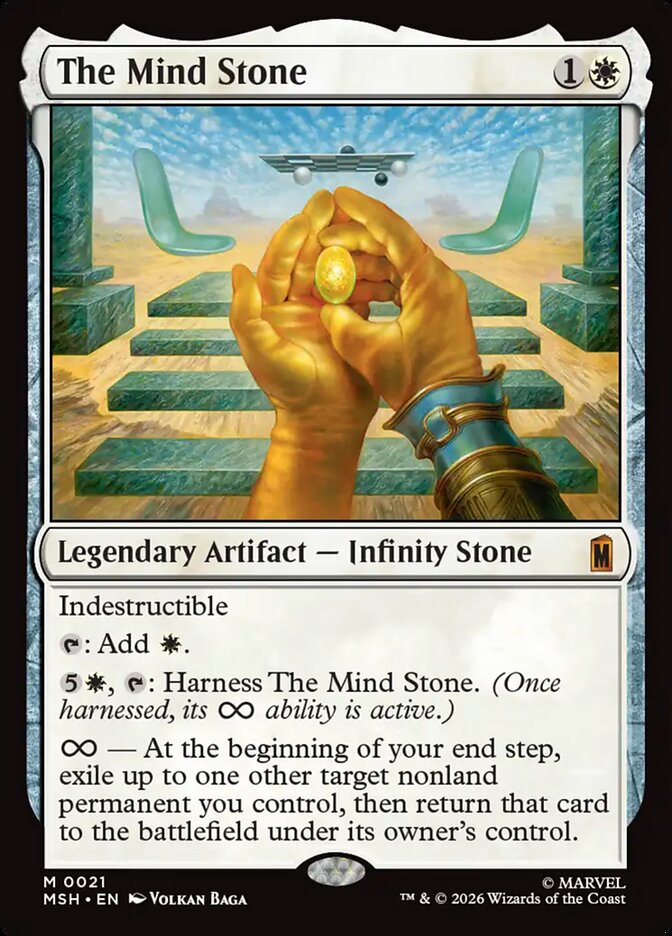The Mind Stone MSH-021 - Foil - Marvel Super Heroes - Near Mint Magic: The Gathering Card