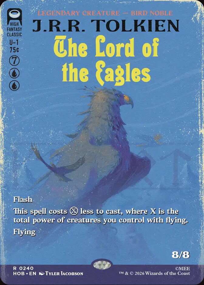 The Lord of the Eagles HOB-240 - Borderless - The Hobbit - Near Mint Magic: The Gathering Card
