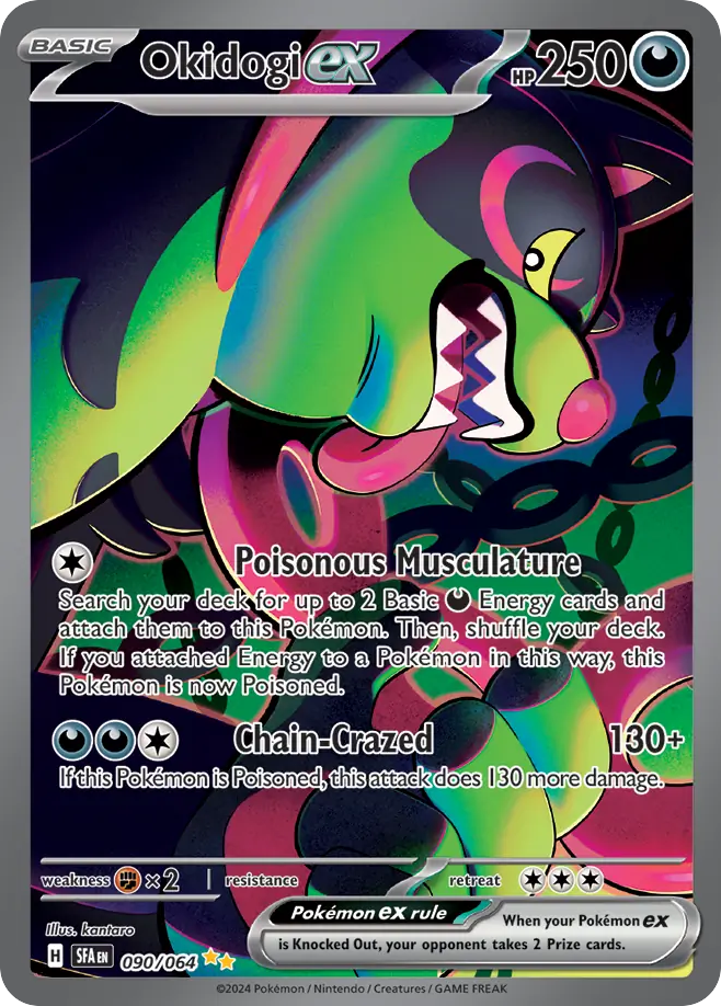Okidogi ex 090/064 - Special Illustration Rare - Shrouded Fable - Near Mint Pokemon Card