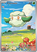 Cottonee 090/086 WHT - Illustration Rare - White Flare - Near Mint Pokemon Card
