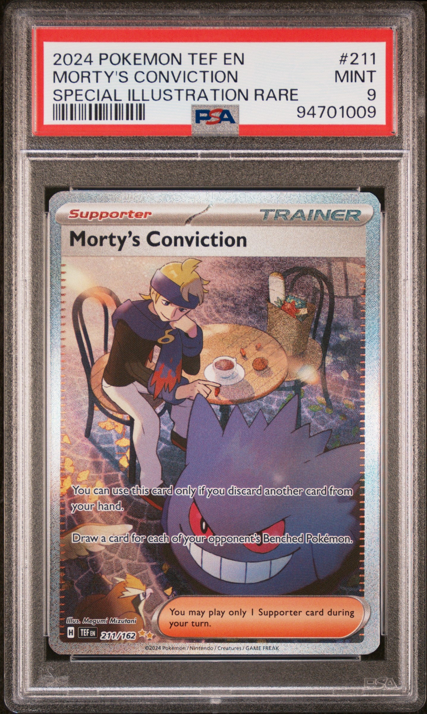 Morty's Conviction PSA 9 Front - Temporal Forces