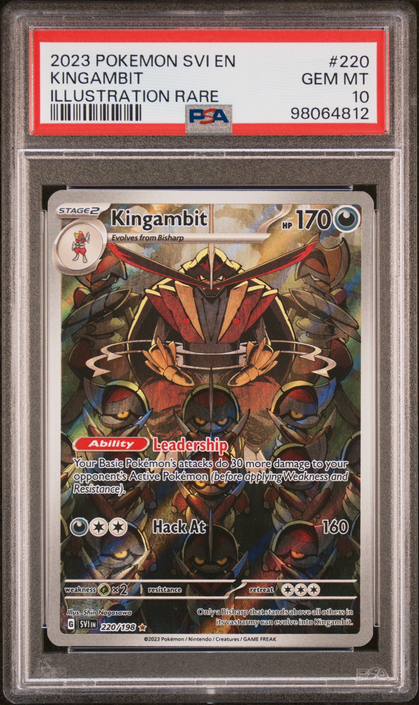 Kingambit PSA 10 Front - Scarlet & Violet