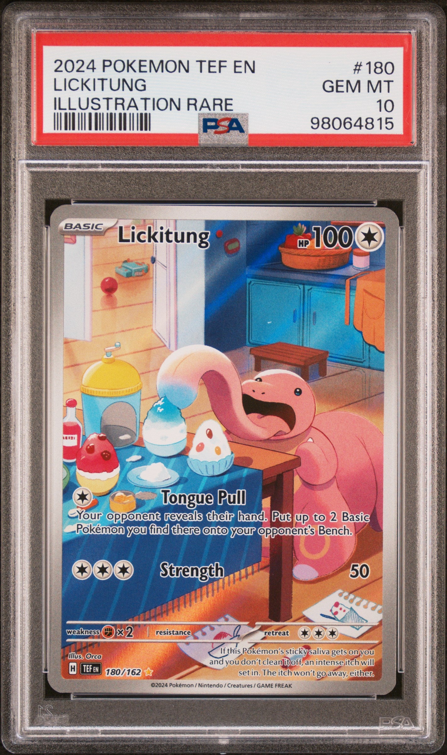 Lickitung PSA 10 Front - Temporal Forces