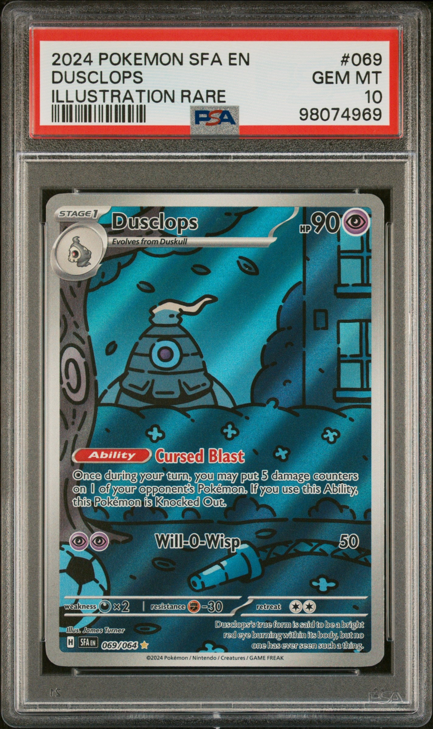 Dusclops PSA 10 Front - Shrouded Fable