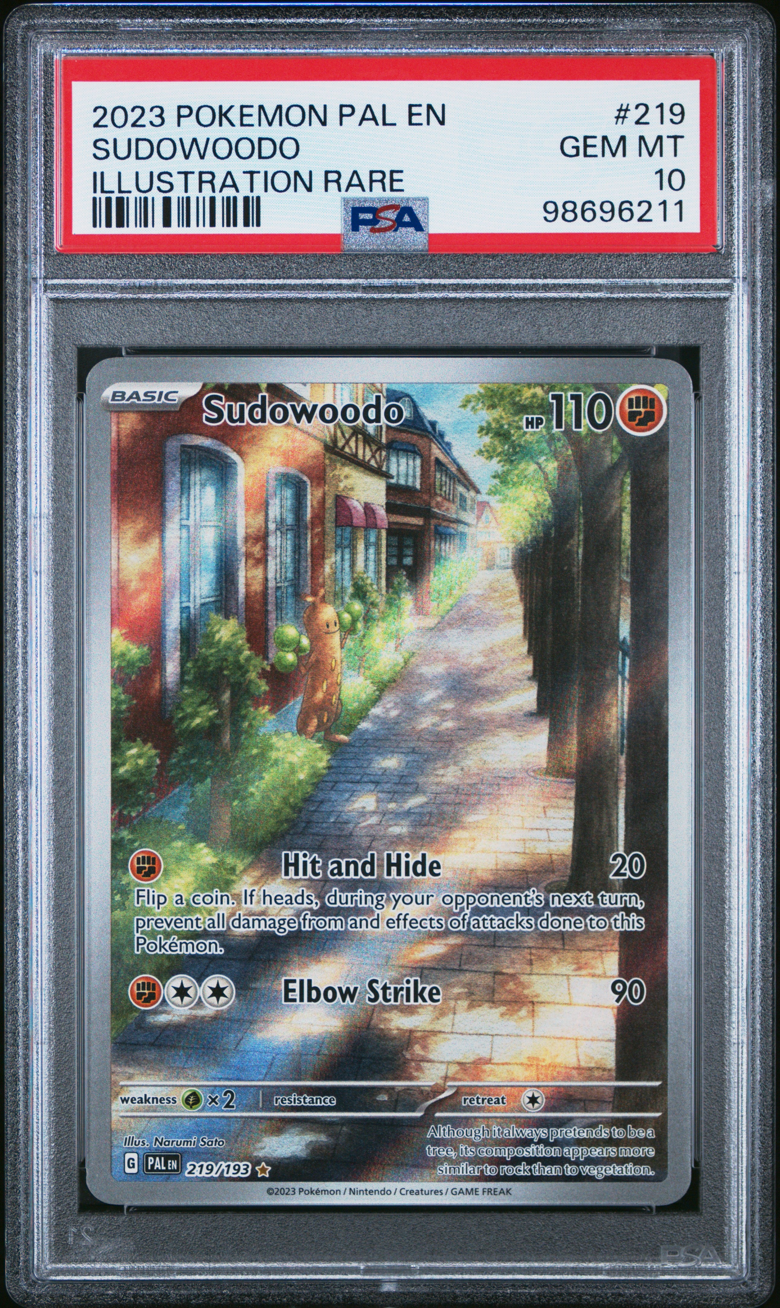 Sudowoodo PSA 10 Front - Paldea Evolved