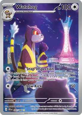 Watchog 097/086 - Illustration Rare - Chaos Rising - Near Mint Pokemon Card