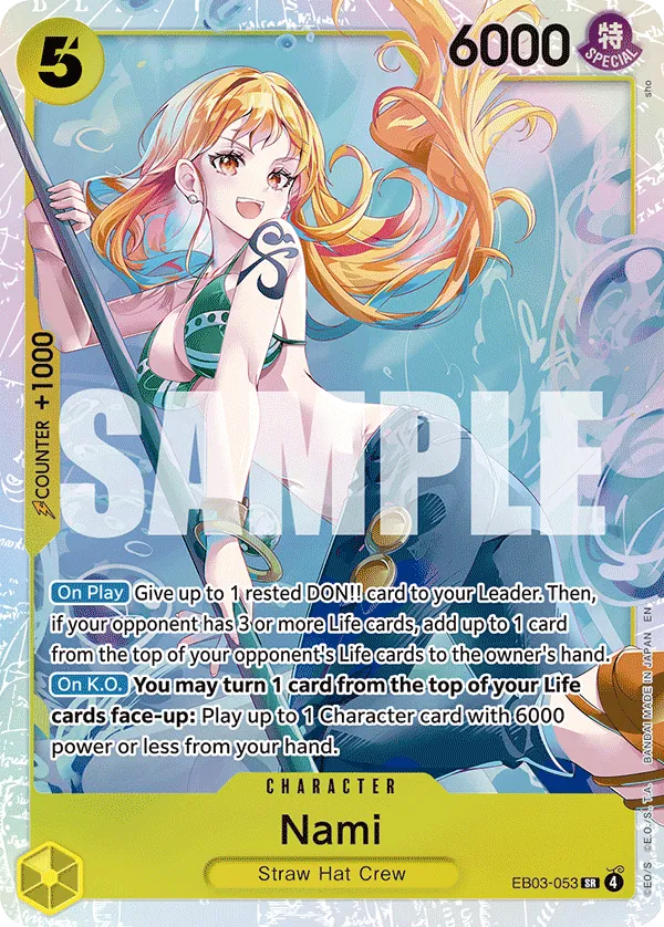 Nami EB03-053 - Super Rare - One Piece Heroines Edition - Near Mint One Piece Card