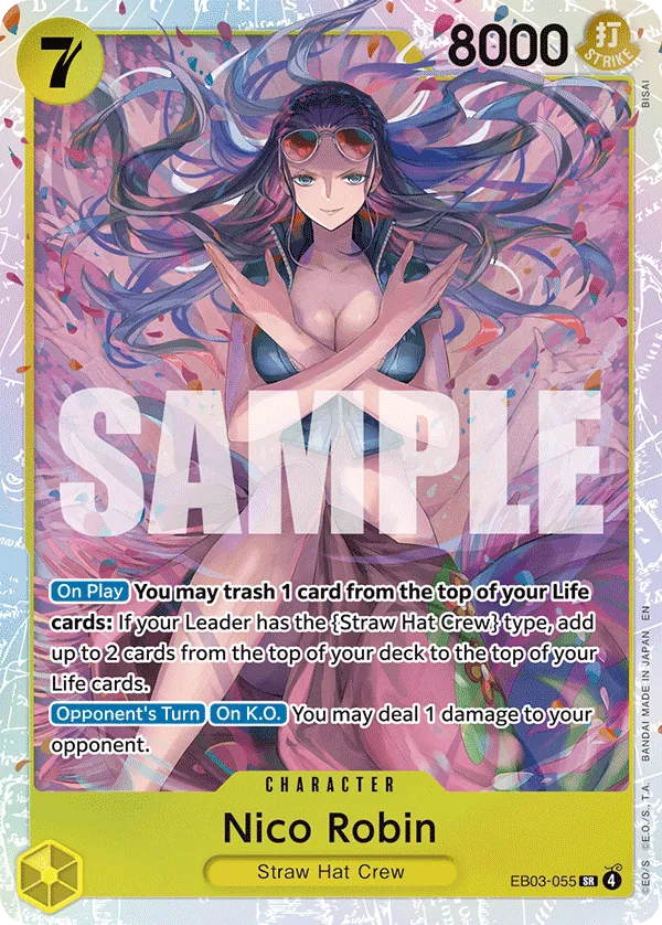 Nico Robin EB03-055 - Super Rare - One Piece Heroines Edition - Near Mint One Piece Card