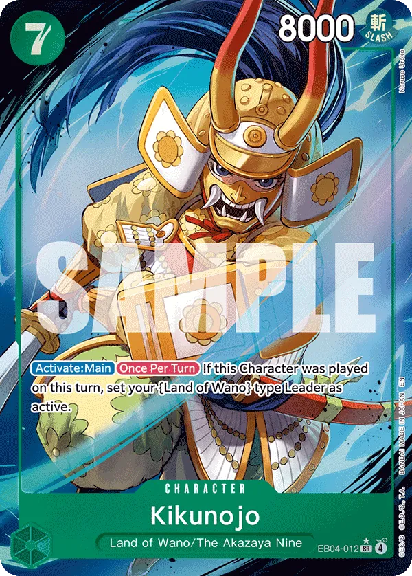 Kikunojo EB04-012 AA - The Azure Sea's Seven - Near Mint One Piece Card