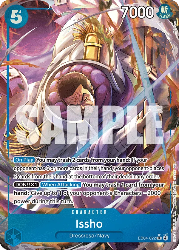 Issho EB04-022 AA - The Azure Sea's Seven - Near Mint One Piece Card