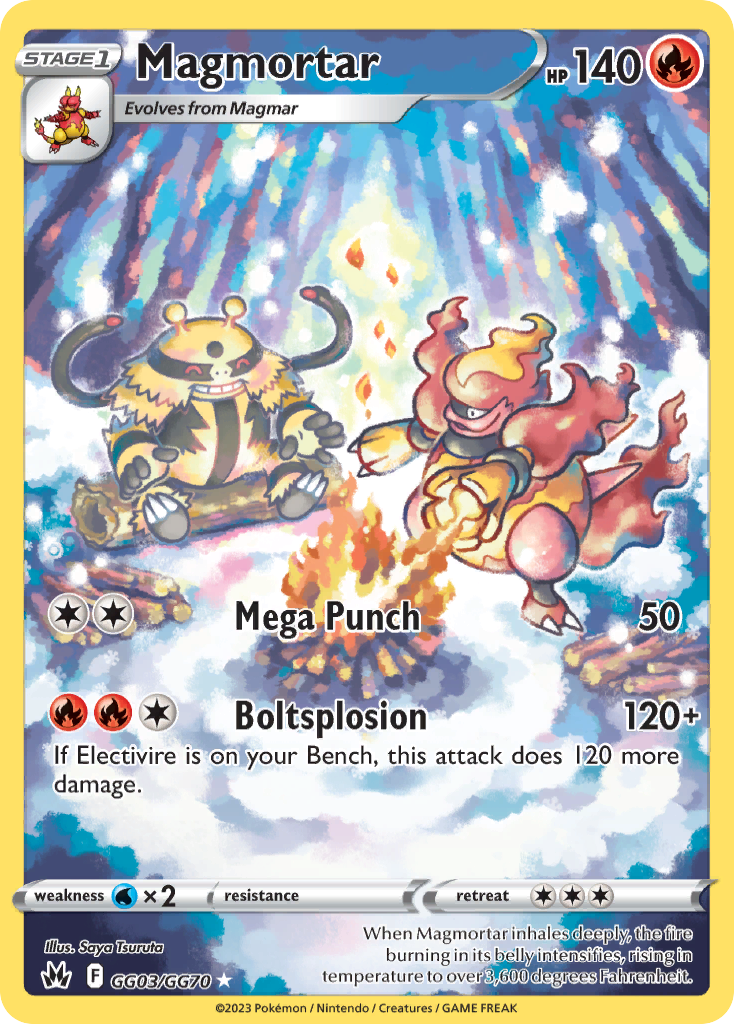 Magmortar GG03/GG70 - Crown Zenith - Near Mint Pokemon Card