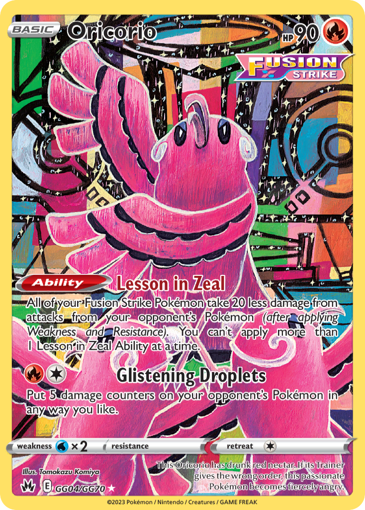 Oricorio GG04/GG70 - Crown Zenith - Near Mint Pokemon Card