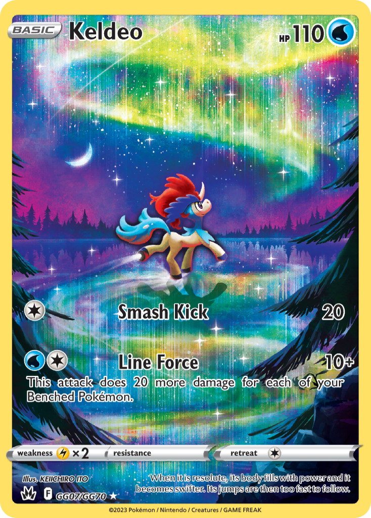 Keldeo GG07/GG70 - Crown Zenith - Near Mint Pokemon Card