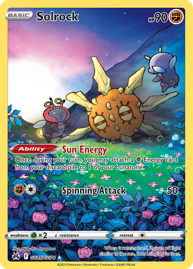 Solrock GG15/GG70 - Crown Zenith - Near Mint Pokemon Card