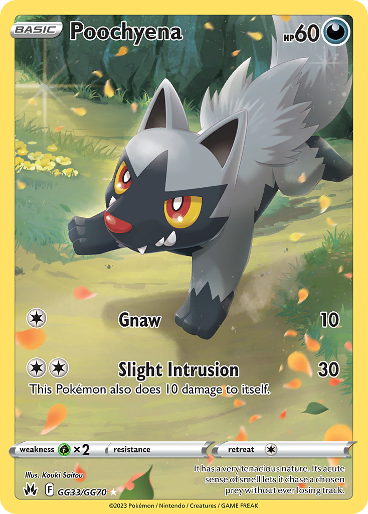 Poochyena GG33/GG70 - Crown Zenith - Near Mint Pokemon Card